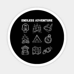 Endless Camping Adventure Magnet